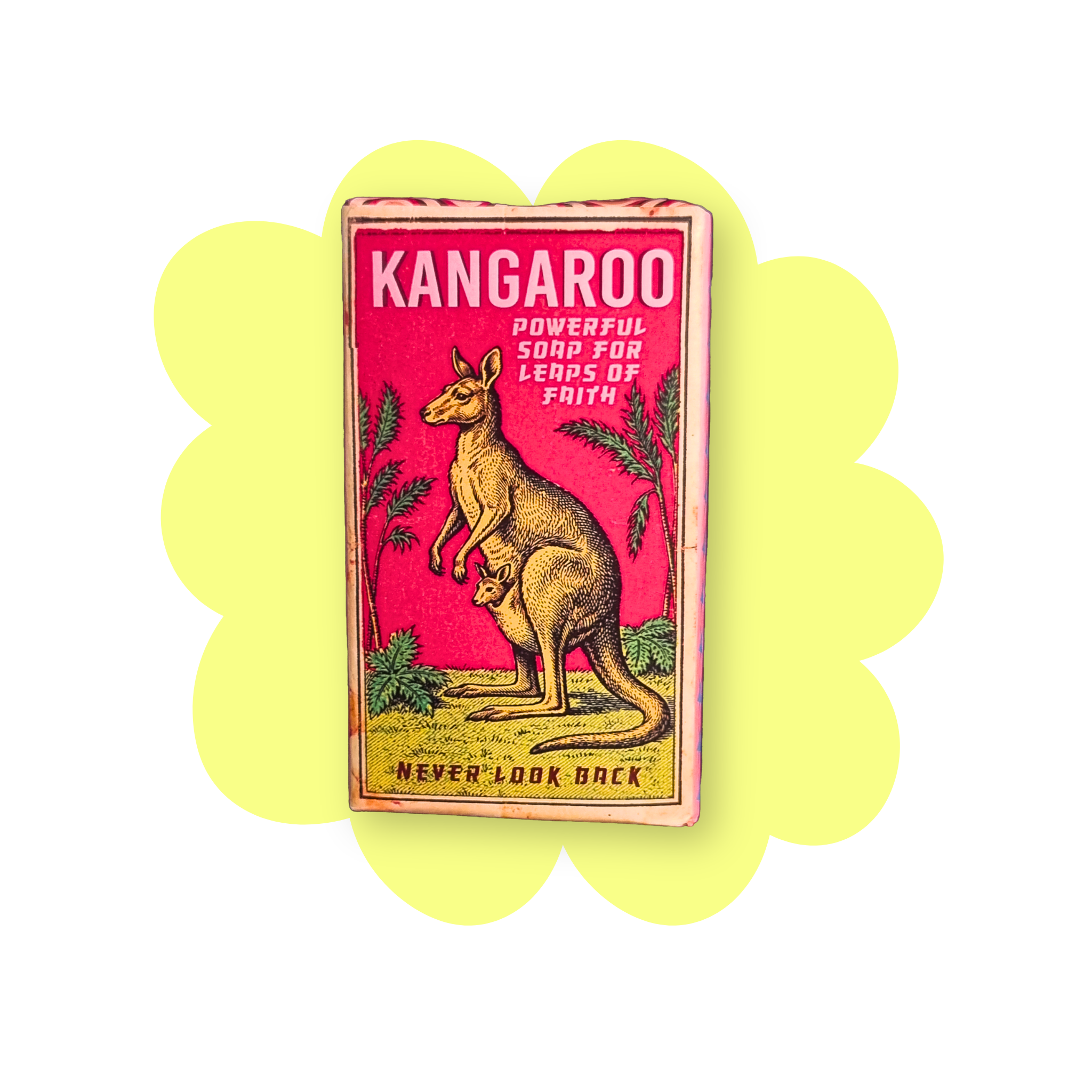 australia red kangaroo desert star soap gift idea